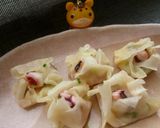 たこやき風チーズとクリーム包み巾着♥作り方7写真
