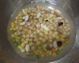 豆と野菜とチキンのスープパスタ作り方1写真