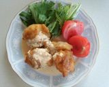 チキンのさっぱりマヨソース掛け(^^)作り方4写真