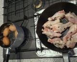 やわらか手羽元＆たまごのお酢煮作り方1写真