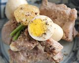 塩麹と生姜で☆豚肉とうずら卵の煮もの作り方5写真