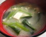 小松菜のお味噌汁作り方9写真
