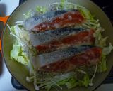 塩麹×白味噌漬け鮭とキャベツの蒸し焼き作り方5写真