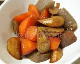 ヘルシー＊こんにゃくと根菜の煮物作り方4写真