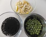 旬✿グリーンピースと筍の炊き込みご飯作り方1写真
