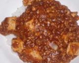 麻婆丼作り方2写真