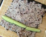 きゅうりとアナゴの雑穀太巻き作り方4写真