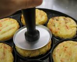 父の日に☆おだしで食べる大和芋お好み焼き作り方4写真