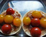 栗ジャムとミニトマトの胡麻チーズトースト作り方2写真