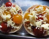 栗ジャムとミニトマトの胡麻チーズトースト作り方3写真