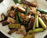 豚肉となす、きゅうりのラー油炒め♪作り方7写真