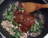 厚揚げ♡いんげん♡ひき肉in作り方3写真