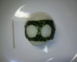 海苔だけで「まっくろくろすけ」おにぎり作り方6写真