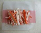 青梗菜の蟹もどきクリームスープ？作り方2写真