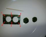 海苔だけで「まっくろくろすけ」おにぎり作り方3写真