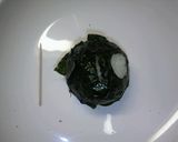 海苔だけで「まっくろくろすけ」おにぎり作り方7写真