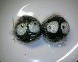 海苔だけで「まっくろくろすけ」おにぎり作り方10写真