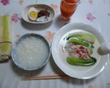 青梗菜の蟹もどきクリームスープ？作り方5写真