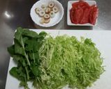 ルッコラ入りの生春巻き！作り方1写真