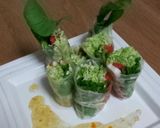 ルッコラ入りの生春巻き！作り方9写真