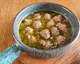 カレー味の牛肉団子でアヒージョ作り方4写真