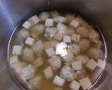 鶏だんごの春雨&ワンタンスープ作り方3写真