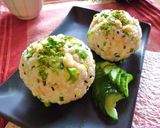 天かす×ごま塩×葱のわさび風味おにぎり作り方6写真