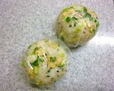 天かす×ごま塩×葱のわさび風味おにぎり作り方5写真