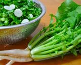 大根菜のおかか炒め（ふりかけ）作り方1写真