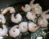 春キャベツと海老と蓮根のパスタ。作り方4写真