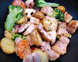 ハーブ豚と野菜の粒マスタード炒め作り方8写真