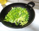 台湾料理～花にらと卵の炒めもの作り方1写真
