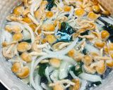 なめこと豆腐の玉ねぎわかめの味噌汁作り方6写真