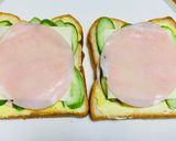 シャッキリきゅうりとハムとチーズのサンドイッチ🥪作り方6写真