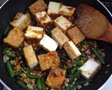 厚揚げ♡いんげん♡ひき肉in作り方4写真