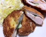 衣ひと工夫☆バジルとチーズ挟みチキンカツ作り方5写真