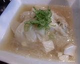 鶏だんごの春雨&ワンタンスープ作り方6写真