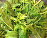 ほうれん草とぶた肉のニンニク炒め作り方3写真