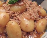 簡単★新じゃがの肉ソボロあんかけ作り方6写真