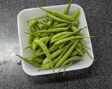 大根の実(さや)のガリバタベーコン炒め作り方1写真
