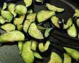 茄子のすき焼きふりかけ炒め作り方3写真