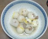 味の素丸鶏がらスープで、里芋をふんわりと作り方4写真