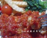 チキンソテー♡トマトガーリックソース作り方5写真