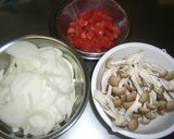 我が家の味✿トマトときのこのハヤシライス作り方1写真