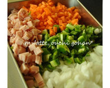 炊飯器de焼き飯（風）。作り方1写真
