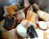 簡単♪圧力鍋でやわらか～豚の角煮♪作り方5写真