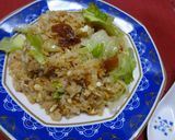 ガーリックレタス炒飯作り方4写真