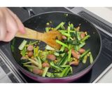 ウインナーと小松菜のにんにく醤油★動画有作り方13写真