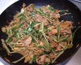 豚と水菜のピリ辛味噌キムチ作り方7写真
