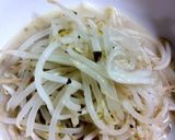 超簡単..丼で.5分.もやし塩麹バター味作り方4写真